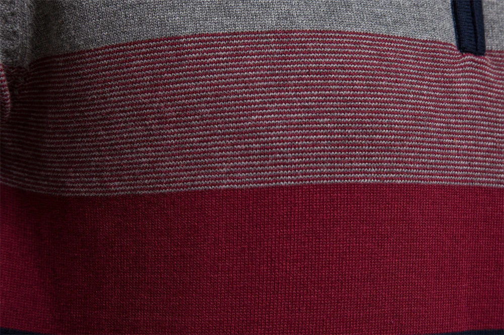 Sweater with quarter zipper