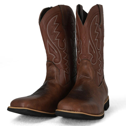 Men's cowboy leather boots