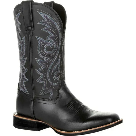 Men's cowboy leather boots